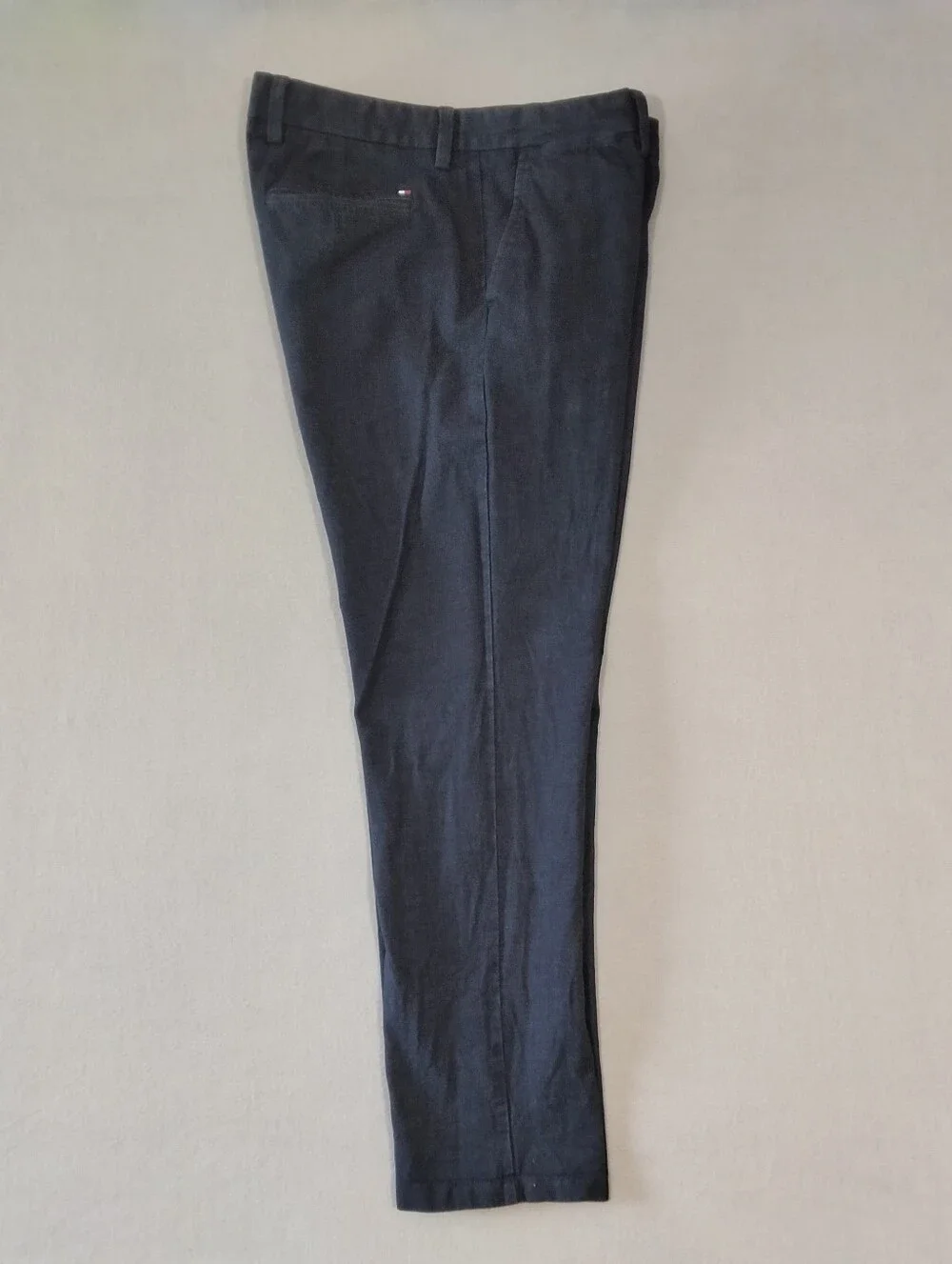 Tommy Hilfiger Slim Fit Chino Pants Mens 34X32 Navy Blue Cotton Mid Rise